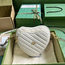 Load image into Gallery viewer, Gucci Interlocking G Mini Heart Shoulder Bag
