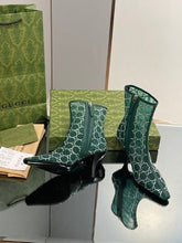 Load image into Gallery viewer, Gucci  GG Mid Heel Boots
