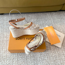 Load image into Gallery viewer, Louis Vuitton Isola Wedge Sandals
