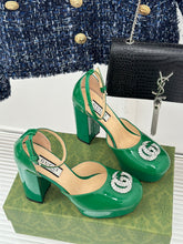 Load image into Gallery viewer, Gucci Platform Sandals With Double G

