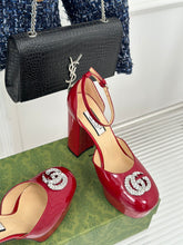 Load image into Gallery viewer, Gucci Platform Sandals With Double G
