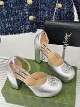 Load image into Gallery viewer, Gucci Platform Sandals With Double G
