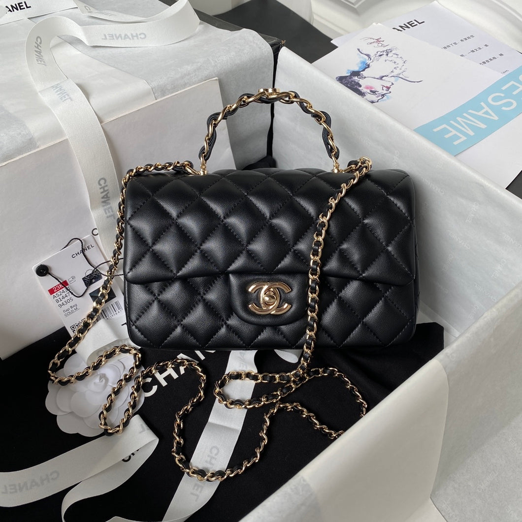 Chanel Mini Flap Bag With Top Handle