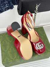Load image into Gallery viewer, Gucci Platform Sandals With Double G
