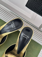 Load image into Gallery viewer, Gucci  interlocking G Heel Sandal
