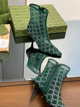 Load image into Gallery viewer, Gucci  GG Mid Heel Boots
