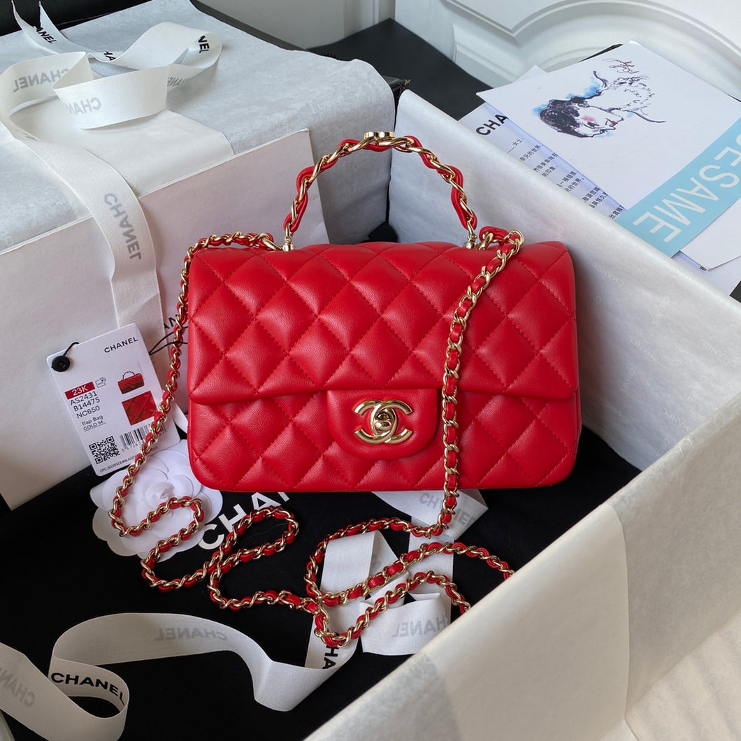 Chanel Mini Flap Bag With Top Handle