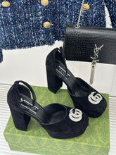 Load image into Gallery viewer, Gucci Platform Sandals With Double G
