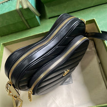 Load image into Gallery viewer, Gucci Interlocking G Mini Heart Shoulder Bag

