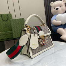 Load image into Gallery viewer, GUCCI GG Supreme Monogram Queen Margaret Top Handle Bag
