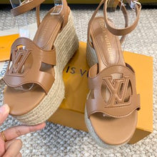 Load image into Gallery viewer, Louis Vuitton Isola Wedge Sandals
