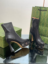 Load image into Gallery viewer, Gucci  Platform Boots With GG Studs
