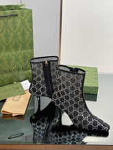 Load image into Gallery viewer, Gucci  GG Mid Heel Boots
