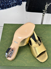 Load image into Gallery viewer, Gucci  interlocking G Heel Sandal
