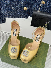 Load image into Gallery viewer, Gucci Platform Sandals With Double G
