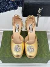 Load image into Gallery viewer, Gucci Platform Sandals With Double G
