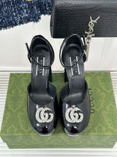 Load image into Gallery viewer, Gucci Platform Sandals With Double G
