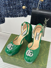 Load image into Gallery viewer, Gucci Platform Sandals With Double G
