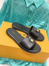 Load image into Gallery viewer, Louis Vuitton Lock It  Flat Mule
