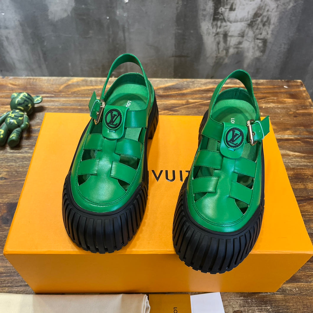 Louis Vuitton Ruby Flat Mary Jane Sandals
