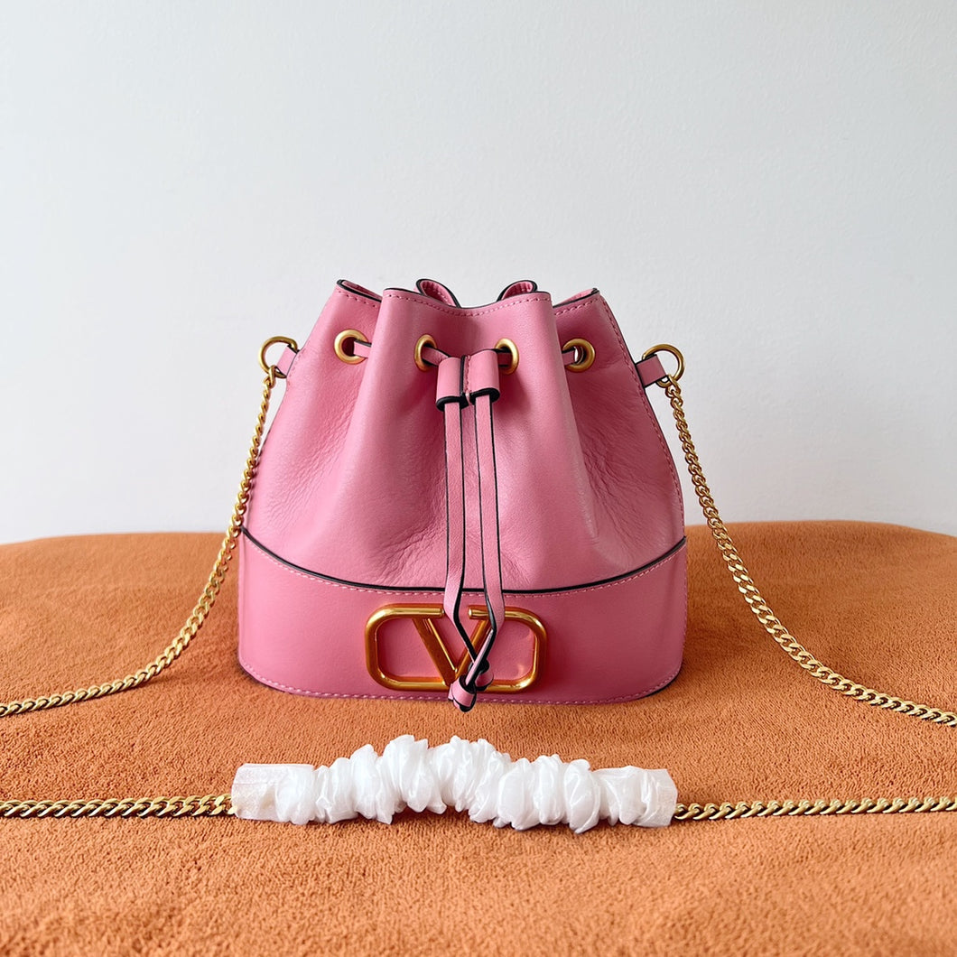 Valentino Garavani Mini Bucket Bag With Vlogo Signature Chain