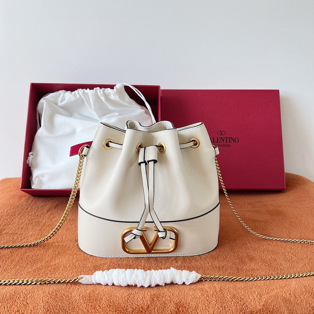 Valentino Garavani Mini Bucket Bag With Vlogo Signature Chain