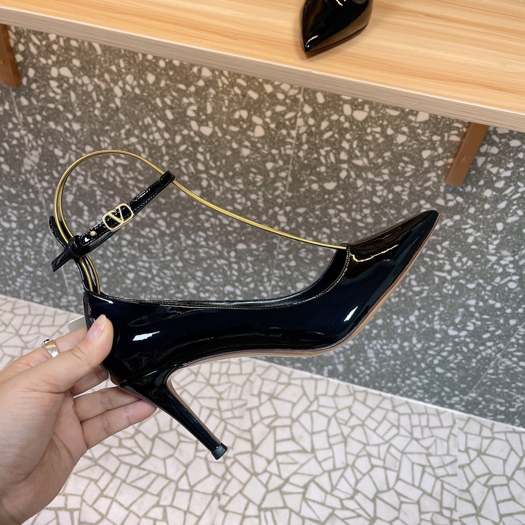 Valentino Tan-Go Patent Leather Pump 100mm