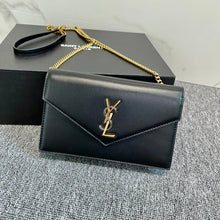 Load image into Gallery viewer, YSL Cassandre Envelope Chain Wallet In Smooth Leather
