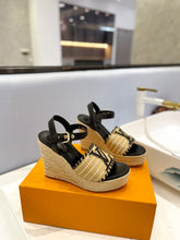Load image into Gallery viewer, Louis Vuitton Starboard Wedge Sandals

