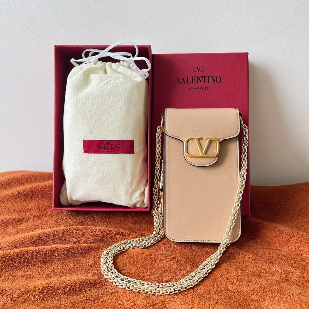 Valentino Garavani Loco Phone Case With Chain