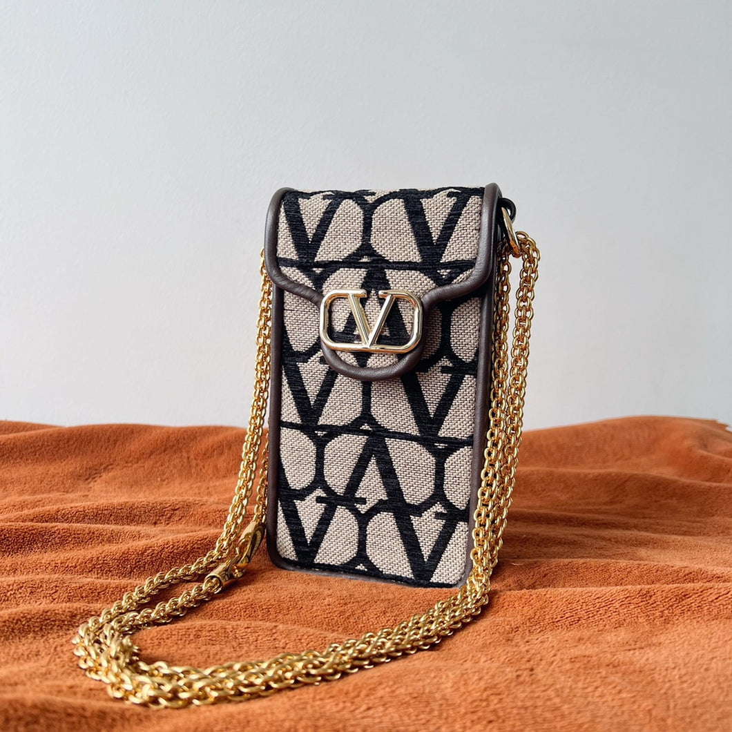 Valentino Garavani Loco Phone Case With Chain