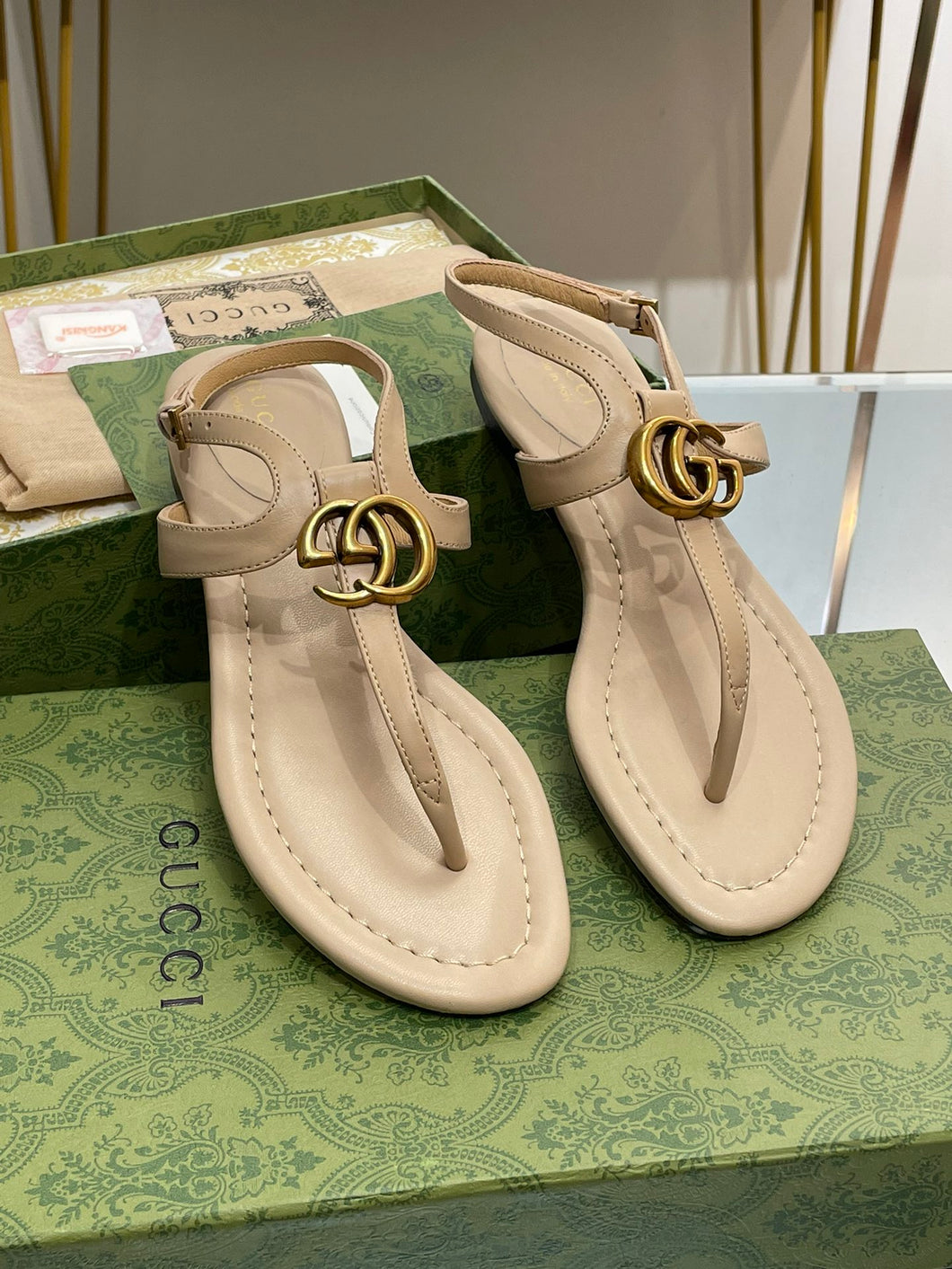 Gucci  Double G Thong Sandal