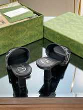 Load image into Gallery viewer, Gucci GG Mid Heel Sandals
