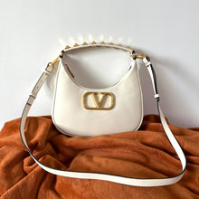 Load image into Gallery viewer, Valentino Garavani StudSign  Leather Hobo   Bag
