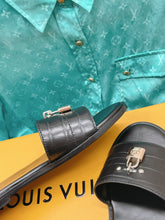 Load image into Gallery viewer, Louis Vuitton Lock It  Flat Mule
