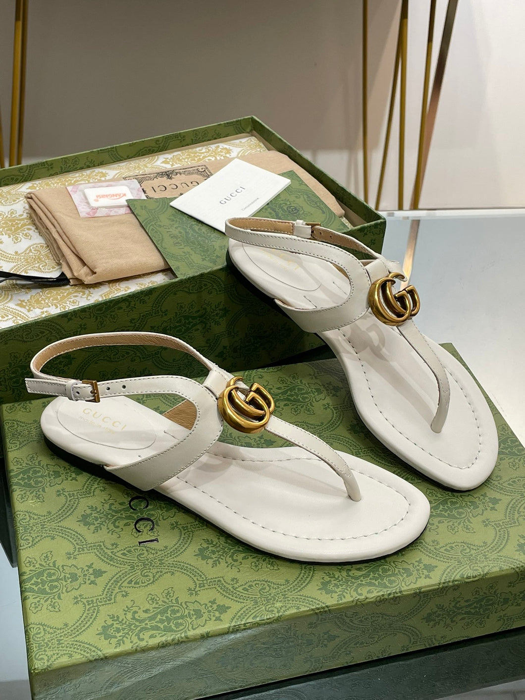 Gucci  Double G Thong Sandal