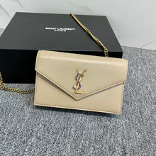 Load image into Gallery viewer, YSL Cassandre Envelope Chain Wallet In Smooth Leather
