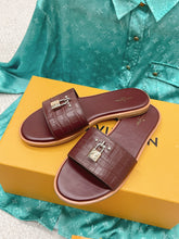 Load image into Gallery viewer, Louis Vuitton Lock It  Flat Mule
