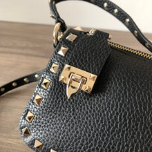 Load image into Gallery viewer, Valentino Garavani Small Rockstud  Grainy  Crossbody Bag

