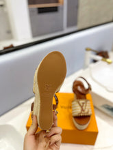 Load image into Gallery viewer, Louis Vuitton Starboard Wedge Sandals
