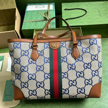 Load image into Gallery viewer, Gucci Ophidia GG Medium Tote Bag

