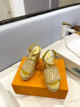 Load image into Gallery viewer, Louis Vuitton Starboard Wedge Sandals
