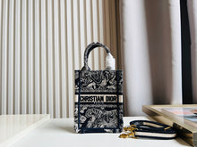 Load image into Gallery viewer, Christian Dior  Mini Book Tote Phone Bag
