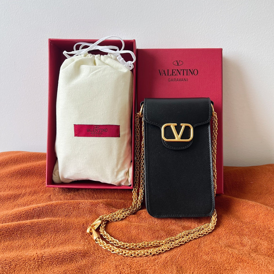 Valentino Garavani Loco Phone Case With Chain