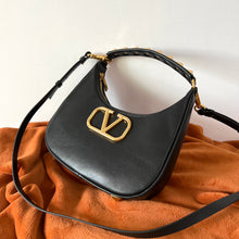 Load image into Gallery viewer, Valentino Garavani StudSign  Leather Hobo   Bag
