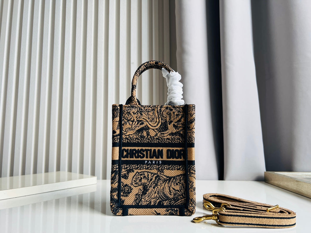 Christian Dior  Mini Book Tote Phone Bag