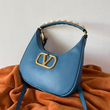 Load image into Gallery viewer, Valentino Garavani StudSign  Leather Hobo   Bag
