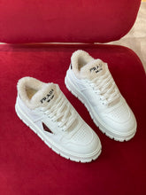 Load image into Gallery viewer, Prada Leather and Shearling  Sneakers
