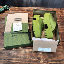 Load image into Gallery viewer, Gucci Platform Perforated G Sandals
