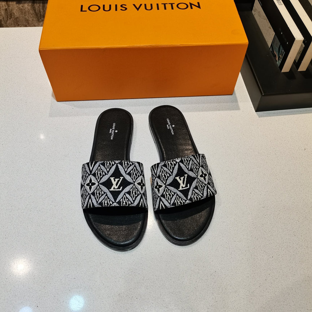 Louis Vuitton Since 2854 Lock It Flat Mule